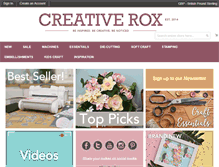 Tablet Screenshot of creativerox.com